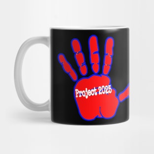 ✋️ Project 2025 - Bloody Palm Print - Back Mug